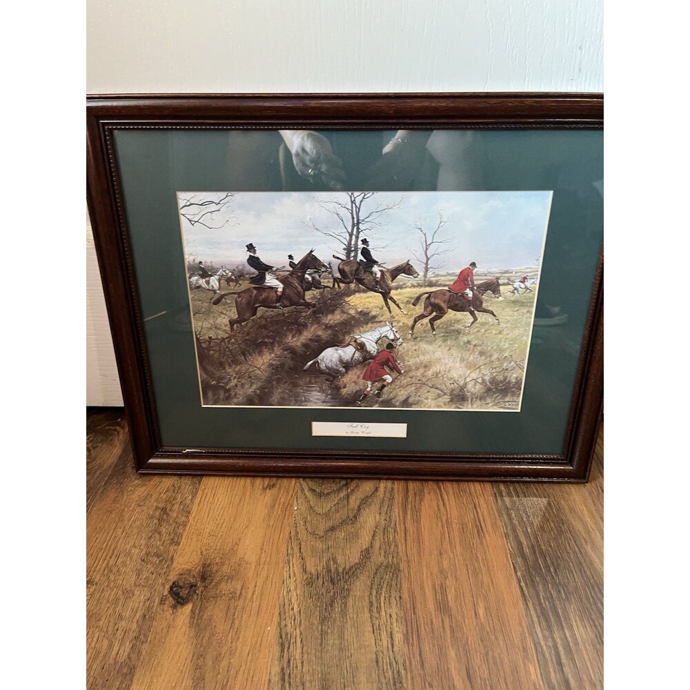 Set of 2 Vintage George Wright Print "Gone Away" "Full Cry" - Picture 13 of 16